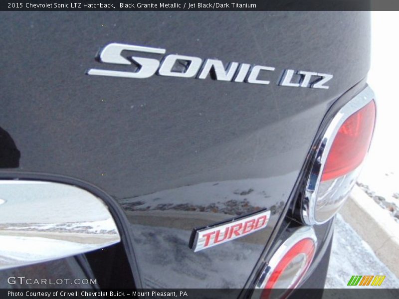 Black Granite Metallic / Jet Black/Dark Titanium 2015 Chevrolet Sonic LTZ Hatchback