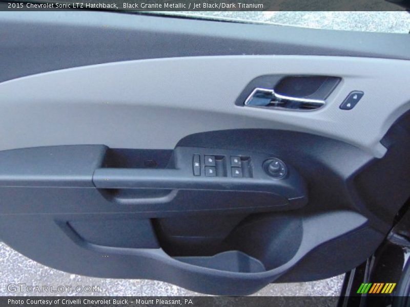 Black Granite Metallic / Jet Black/Dark Titanium 2015 Chevrolet Sonic LTZ Hatchback