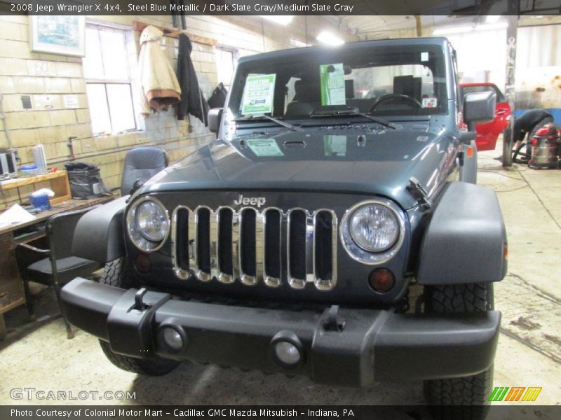 Steel Blue Metallic / Dark Slate Gray/Medium Slate Gray 2008 Jeep Wrangler X 4x4