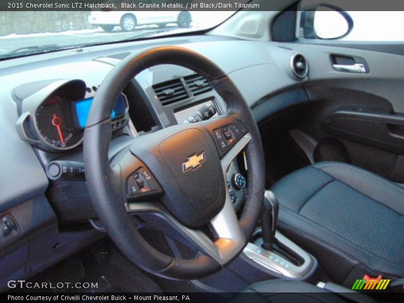 Black Granite Metallic / Jet Black/Dark Titanium 2015 Chevrolet Sonic LTZ Hatchback