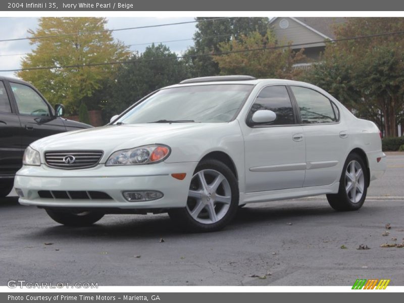 Ivory White Pearl / Beige 2004 Infiniti I 35