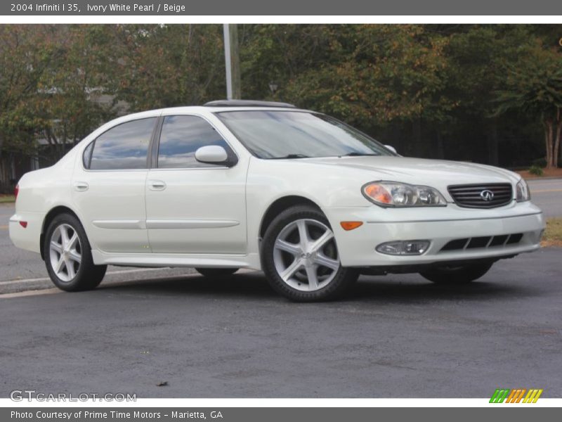 Ivory White Pearl / Beige 2004 Infiniti I 35