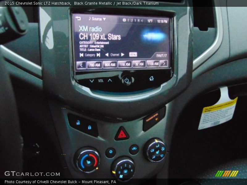 Black Granite Metallic / Jet Black/Dark Titanium 2015 Chevrolet Sonic LTZ Hatchback