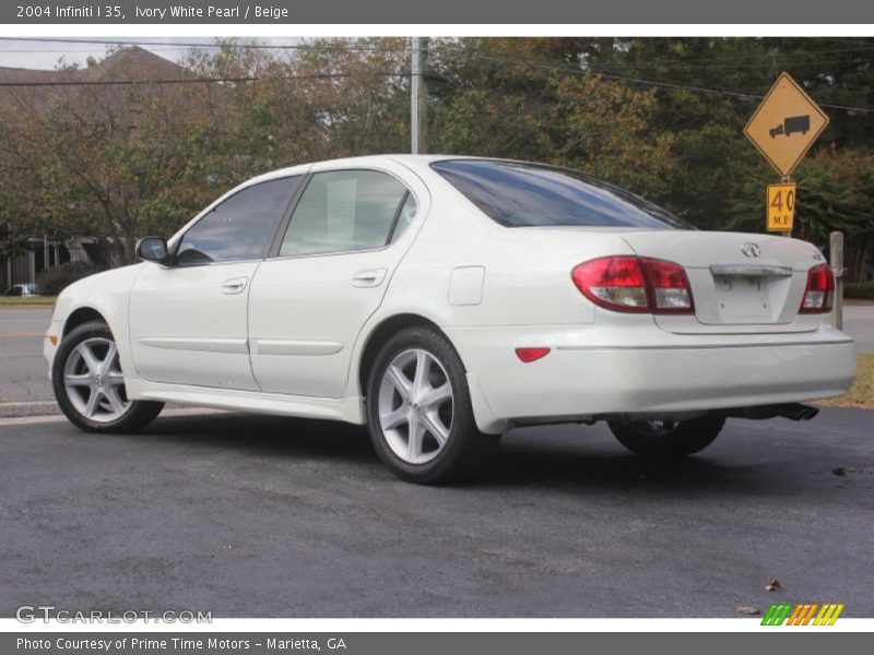Ivory White Pearl / Beige 2004 Infiniti I 35