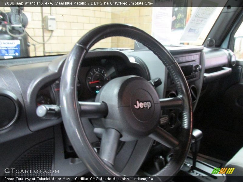 Steel Blue Metallic / Dark Slate Gray/Medium Slate Gray 2008 Jeep Wrangler X 4x4
