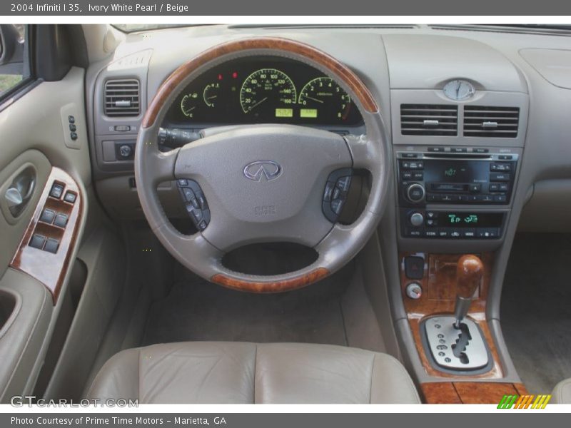 Ivory White Pearl / Beige 2004 Infiniti I 35