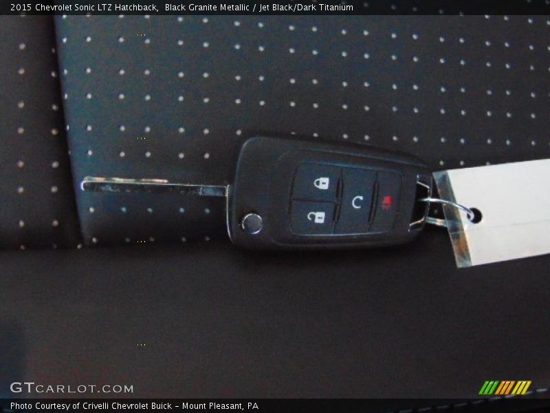 Black Granite Metallic / Jet Black/Dark Titanium 2015 Chevrolet Sonic LTZ Hatchback