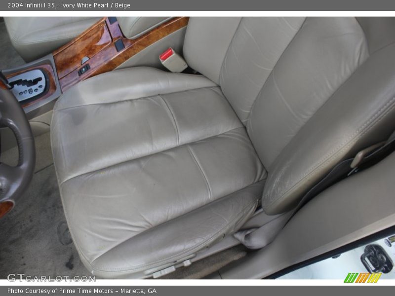 Ivory White Pearl / Beige 2004 Infiniti I 35