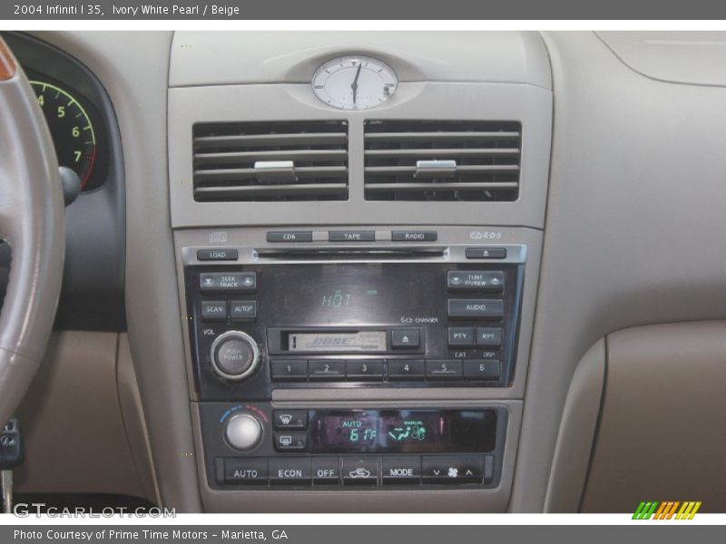 Ivory White Pearl / Beige 2004 Infiniti I 35