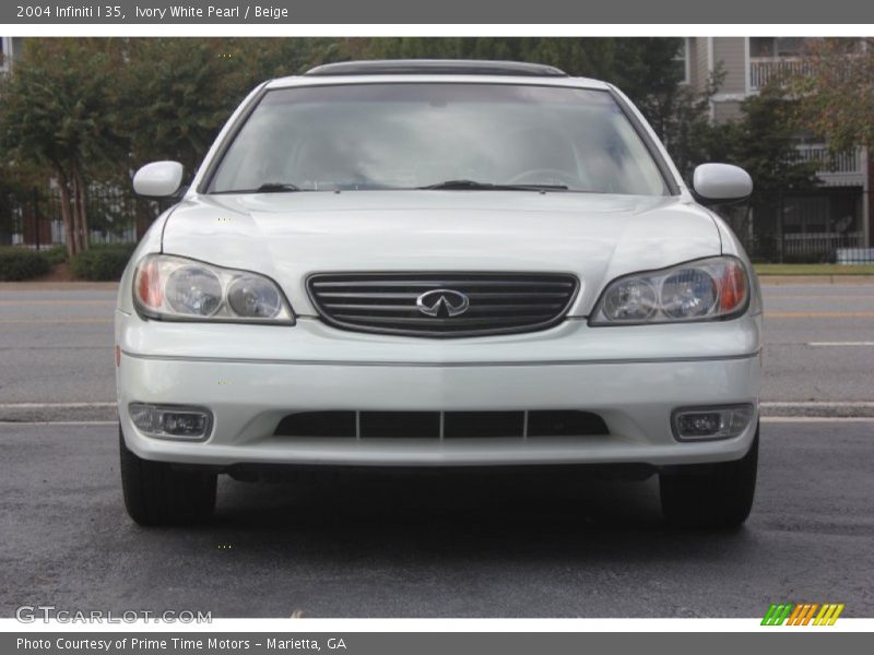 Ivory White Pearl / Beige 2004 Infiniti I 35