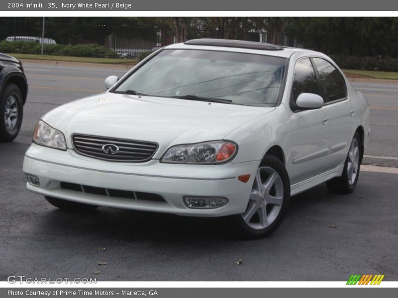 Ivory White Pearl / Beige 2004 Infiniti I 35