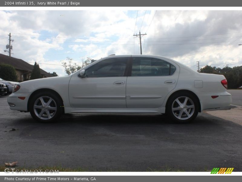 Ivory White Pearl / Beige 2004 Infiniti I 35