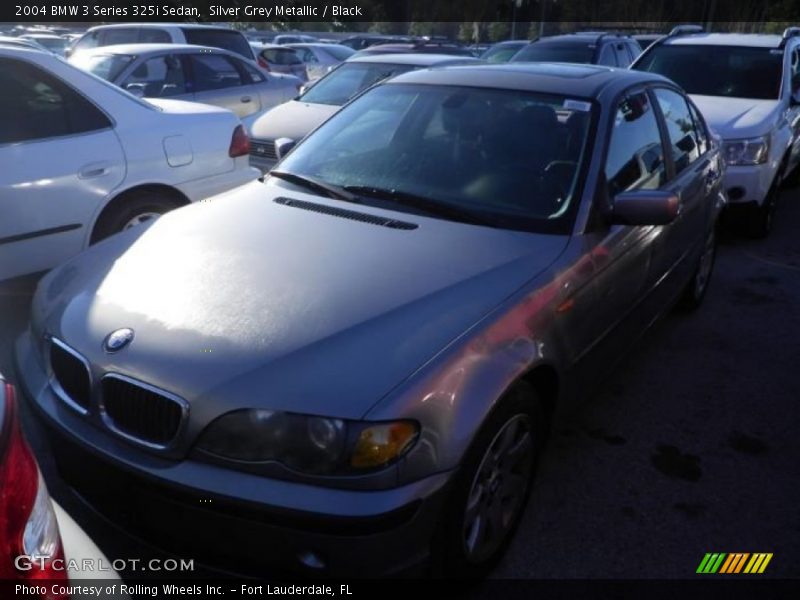 Silver Grey Metallic / Black 2004 BMW 3 Series 325i Sedan