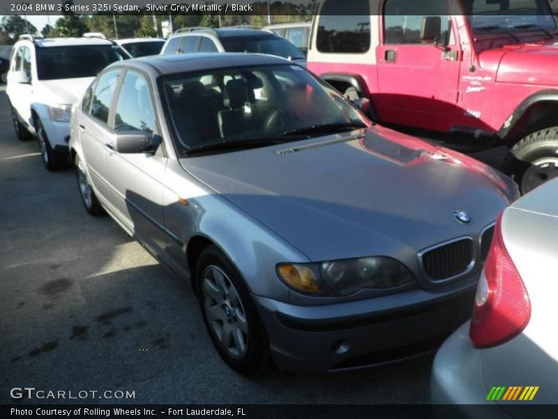 Silver Grey Metallic / Black 2004 BMW 3 Series 325i Sedan