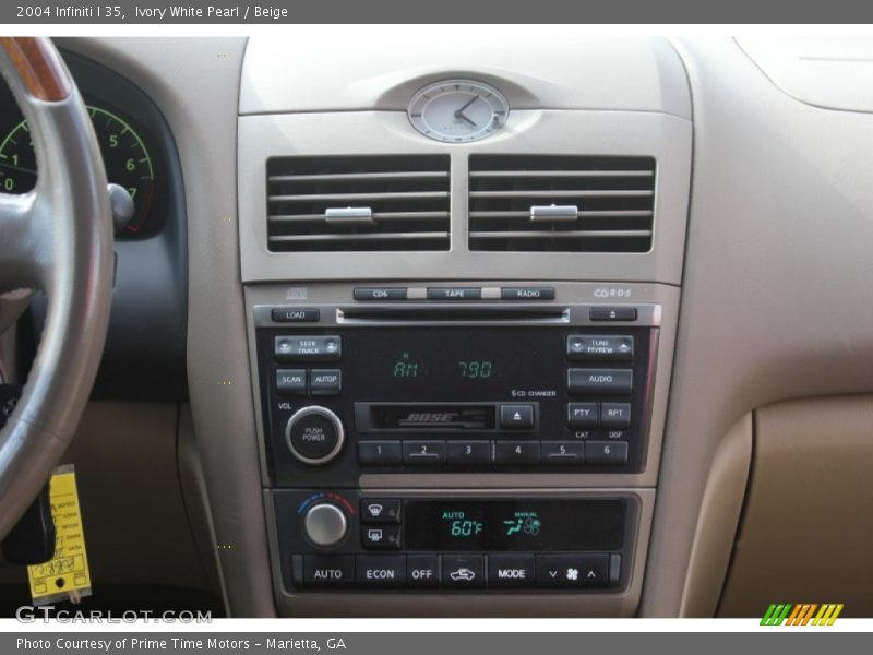 Ivory White Pearl / Beige 2004 Infiniti I 35