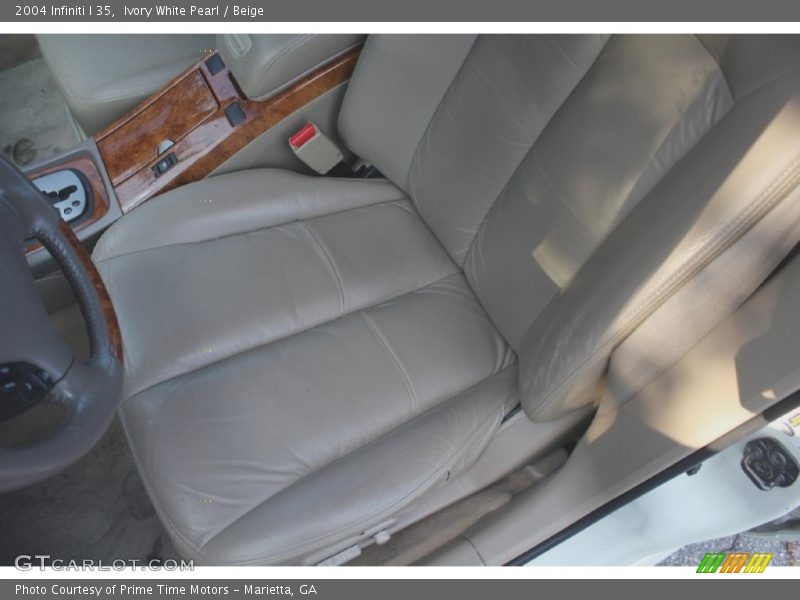 Ivory White Pearl / Beige 2004 Infiniti I 35