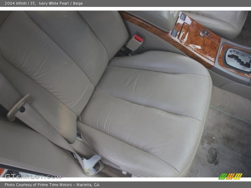 Ivory White Pearl / Beige 2004 Infiniti I 35