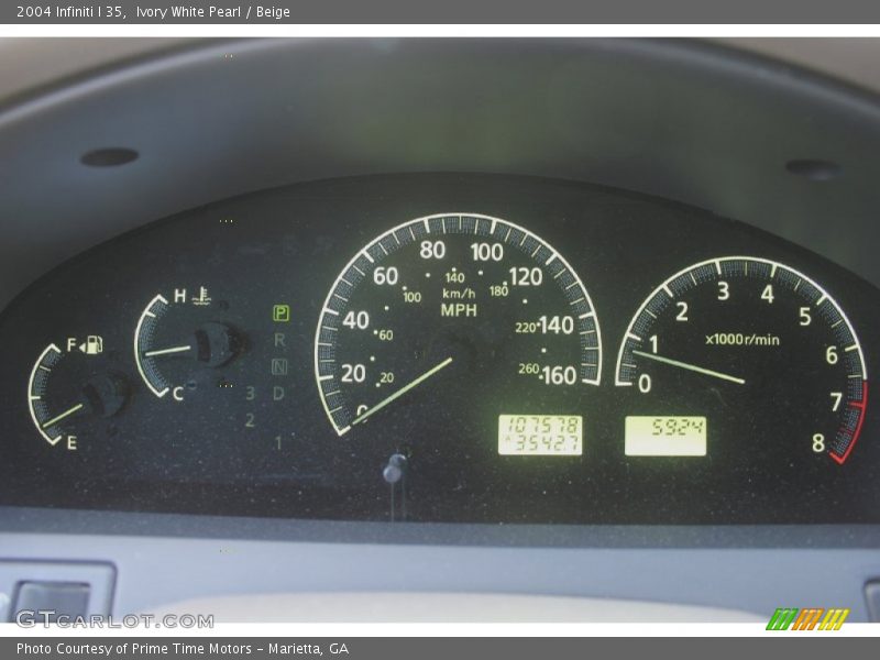 Ivory White Pearl / Beige 2004 Infiniti I 35
