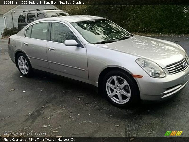 Brilliant Silver Metallic / Graphite 2004 Infiniti G 35 Sedan