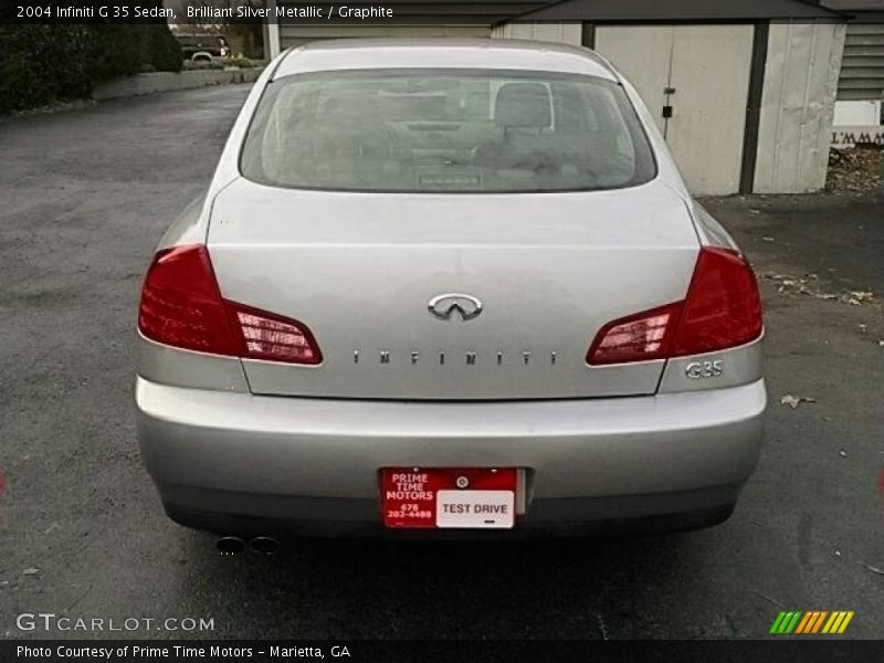 Brilliant Silver Metallic / Graphite 2004 Infiniti G 35 Sedan