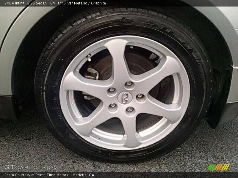 Brilliant Silver Metallic / Graphite 2004 Infiniti G 35 Sedan