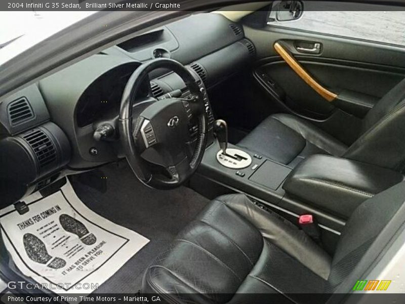 Brilliant Silver Metallic / Graphite 2004 Infiniti G 35 Sedan