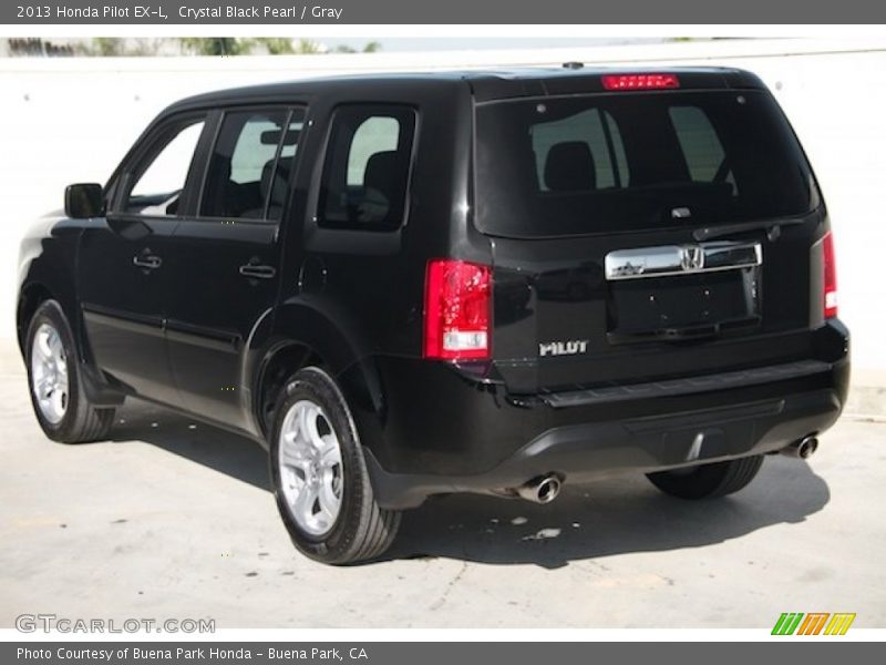 Crystal Black Pearl / Gray 2013 Honda Pilot EX-L