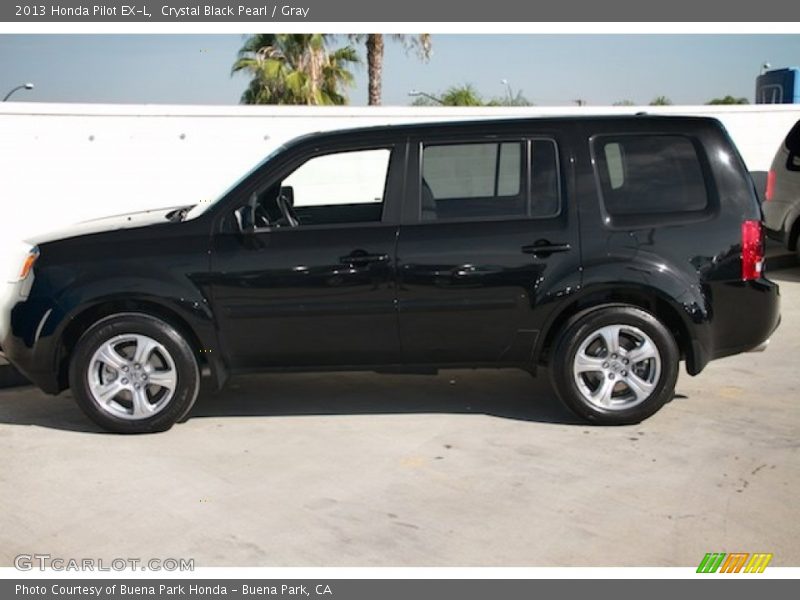 Crystal Black Pearl / Gray 2013 Honda Pilot EX-L
