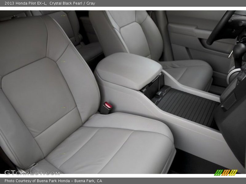 Crystal Black Pearl / Gray 2013 Honda Pilot EX-L