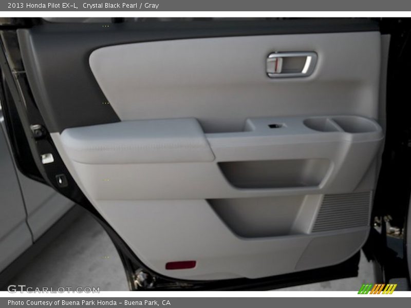 Crystal Black Pearl / Gray 2013 Honda Pilot EX-L
