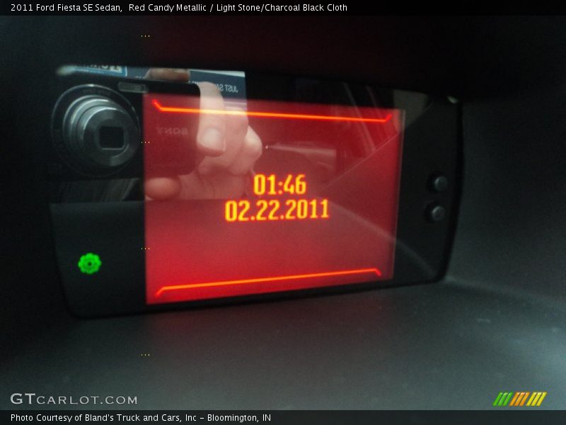 Red Candy Metallic / Light Stone/Charcoal Black Cloth 2011 Ford Fiesta SE Sedan