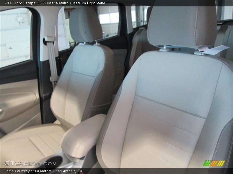 Sunset Metallic / Medium Light Stone 2015 Ford Escape SE