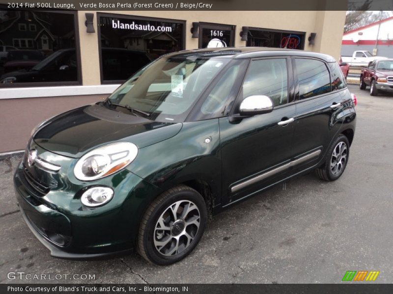 Verde Bosca Perla (Forest Green) / Beige/Grey 2014 Fiat 500L Lounge