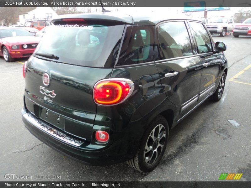 Verde Bosca Perla (Forest Green) / Beige/Grey 2014 Fiat 500L Lounge