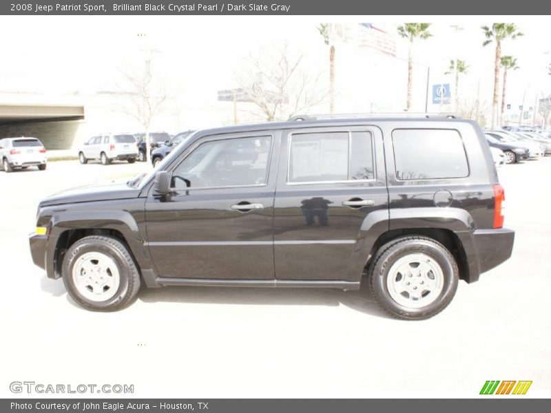 Brilliant Black Crystal Pearl / Dark Slate Gray 2008 Jeep Patriot Sport