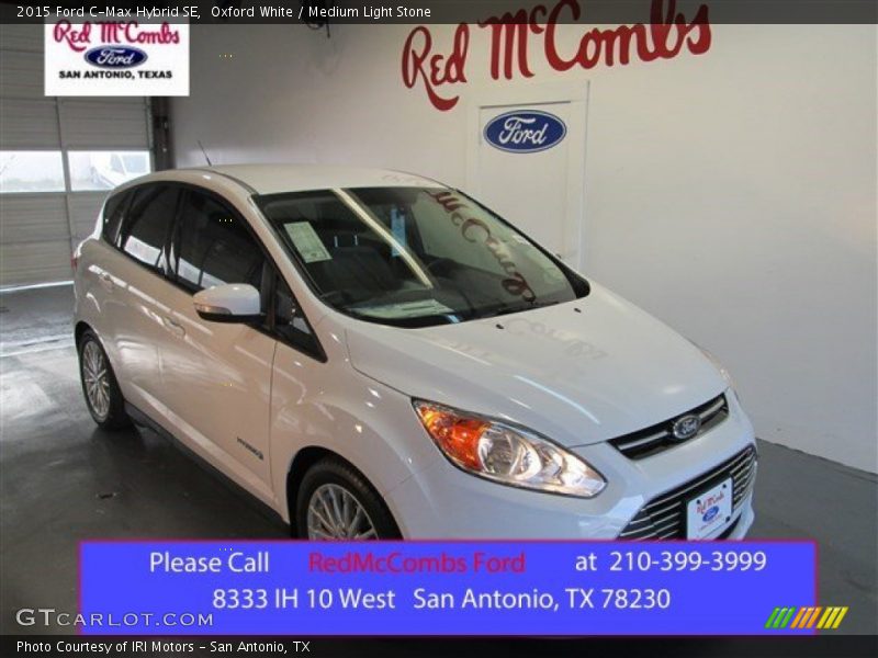 Oxford White / Medium Light Stone 2015 Ford C-Max Hybrid SE