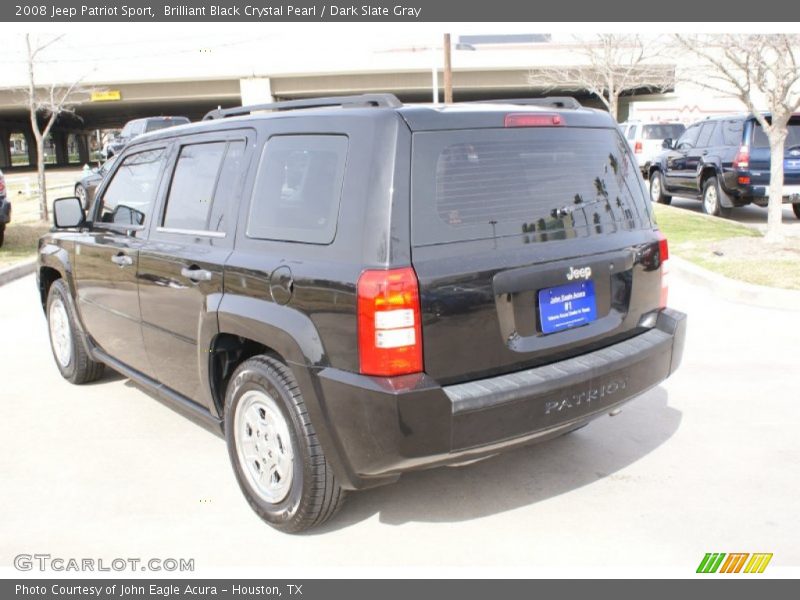 Brilliant Black Crystal Pearl / Dark Slate Gray 2008 Jeep Patriot Sport