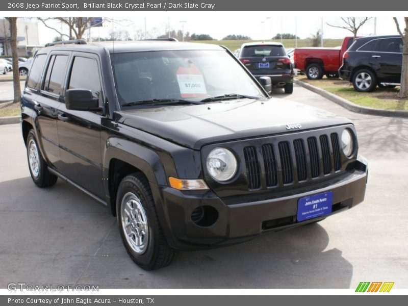 Brilliant Black Crystal Pearl / Dark Slate Gray 2008 Jeep Patriot Sport