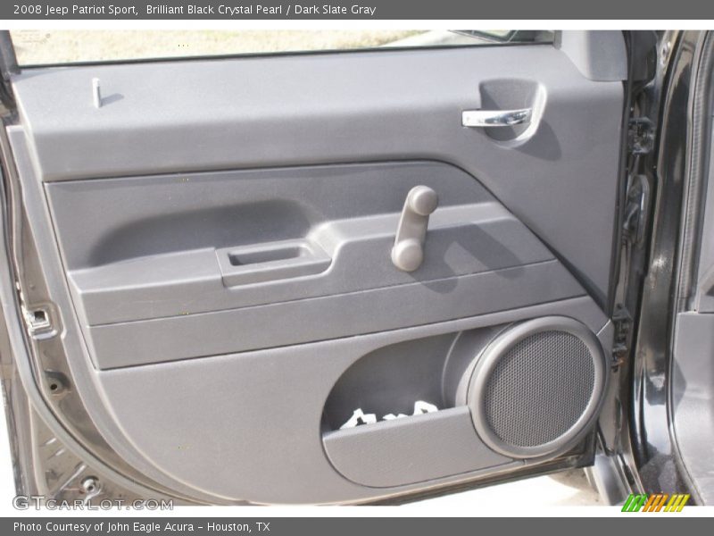 Brilliant Black Crystal Pearl / Dark Slate Gray 2008 Jeep Patriot Sport