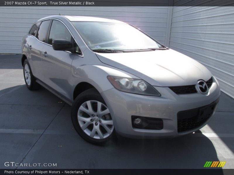 True Silver Metallic / Black 2007 Mazda CX-7 Sport