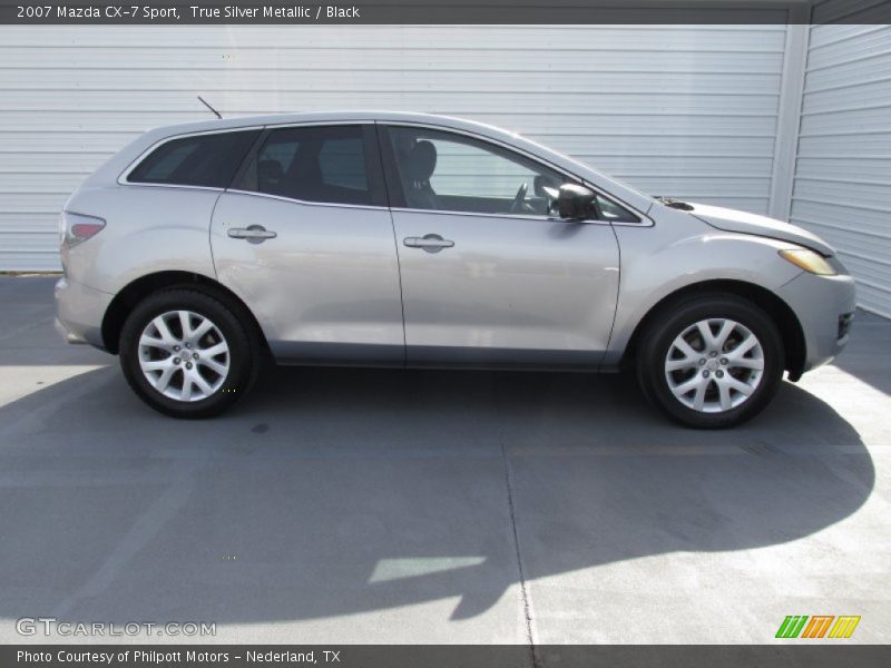 True Silver Metallic / Black 2007 Mazda CX-7 Sport