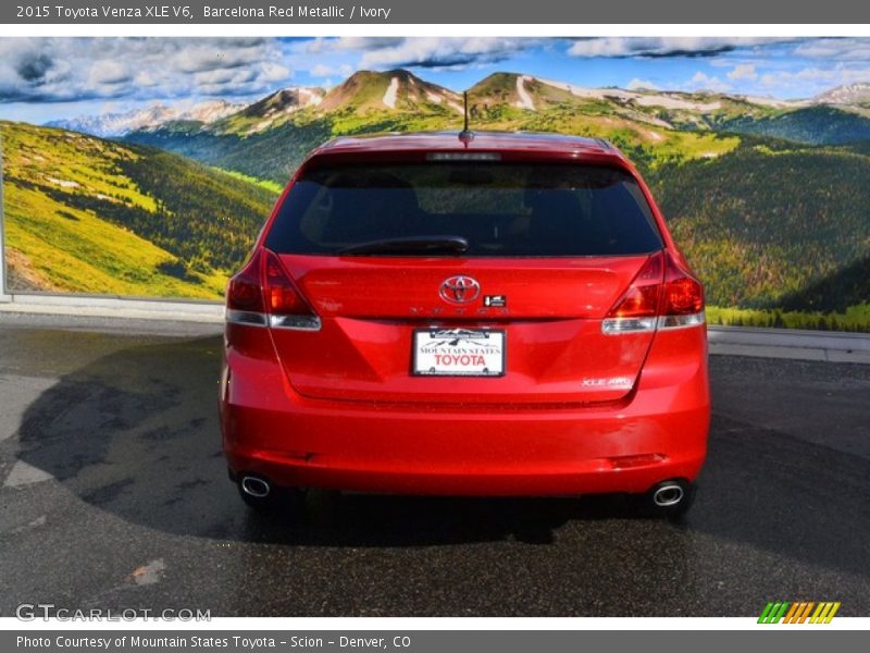 Barcelona Red Metallic / Ivory 2015 Toyota Venza XLE V6