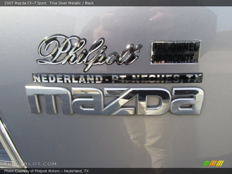 True Silver Metallic / Black 2007 Mazda CX-7 Sport