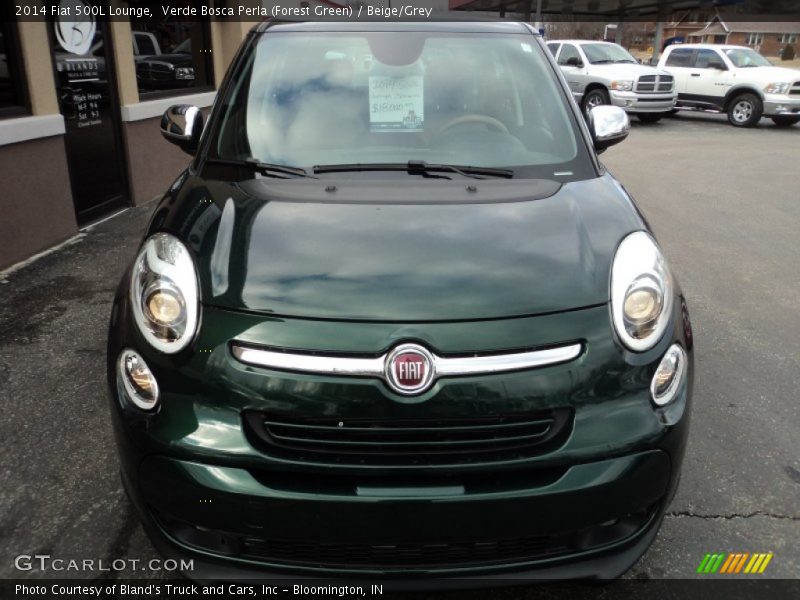 Verde Bosca Perla (Forest Green) / Beige/Grey 2014 Fiat 500L Lounge