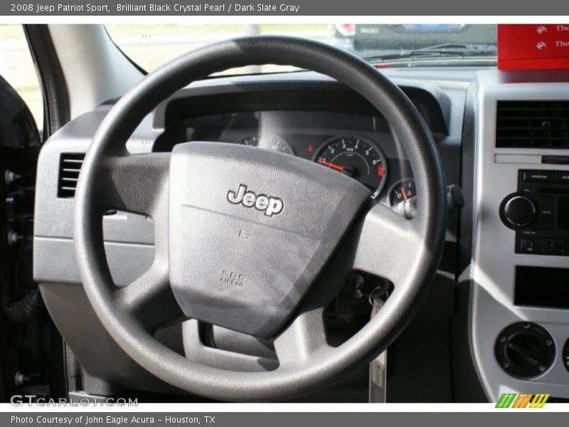 Brilliant Black Crystal Pearl / Dark Slate Gray 2008 Jeep Patriot Sport