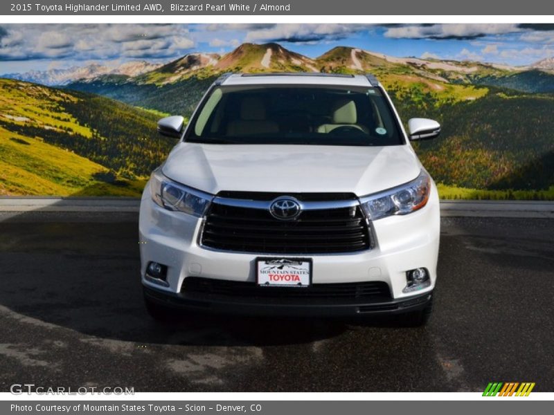 Blizzard Pearl White / Almond 2015 Toyota Highlander Limited AWD