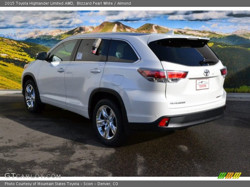 Blizzard Pearl White / Almond 2015 Toyota Highlander Limited AWD