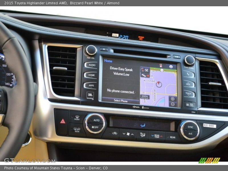 Blizzard Pearl White / Almond 2015 Toyota Highlander Limited AWD