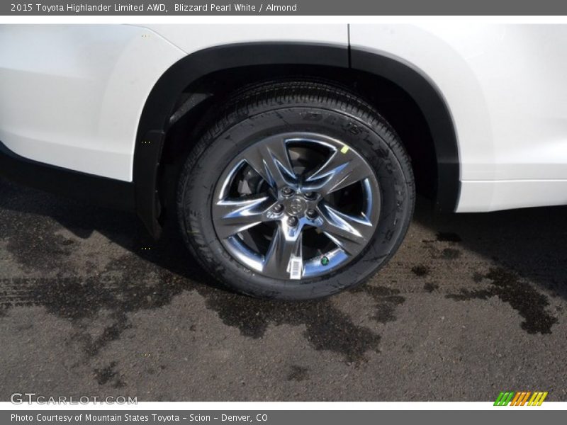 Blizzard Pearl White / Almond 2015 Toyota Highlander Limited AWD