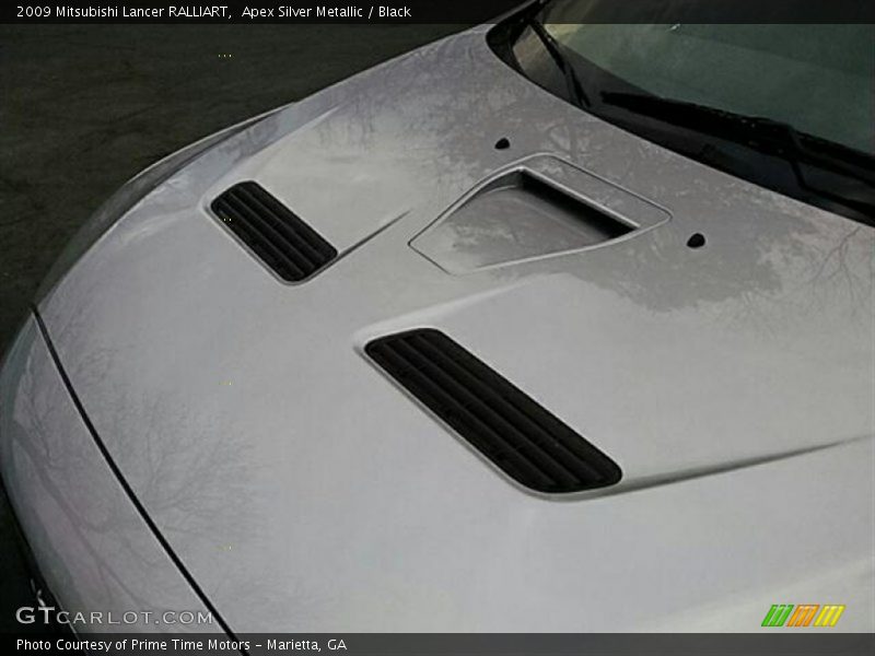 Apex Silver Metallic / Black 2009 Mitsubishi Lancer RALLIART